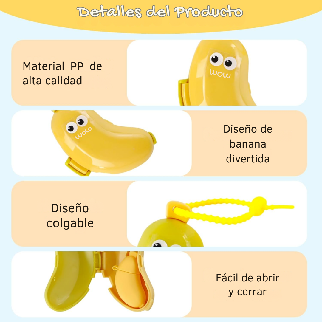 Estuche para cepillo de dientes de plátano
